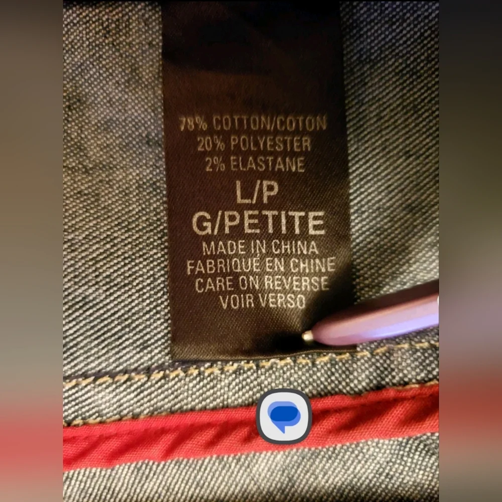 Elie Tahari Corset Lace Up Red Piped Denim Jacket Size Large - Picture 13 of 13